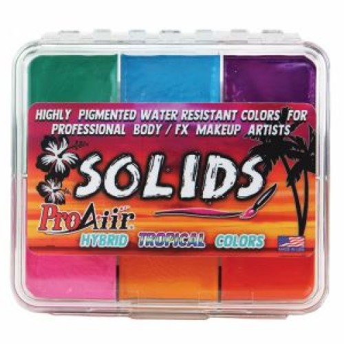 ProAiir Solids Palette Tropical Colours and Activator (Solids TROPICAL Palette)